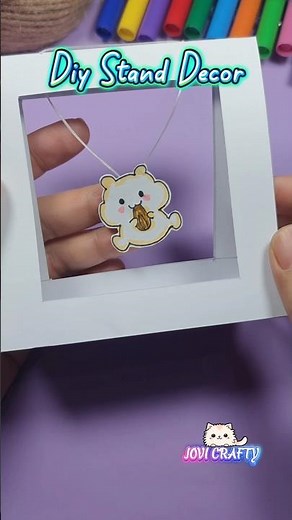 Diy Stand Decor ~ Cute Paper Craft Ideas #diy #papercraft #artandcraft