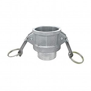 Gloxco Aluminum Type B Cam and Groove Fitting, 1-1/2" Female Camlock x 1-1/2" Male NPT (CAM-15-B-AL)