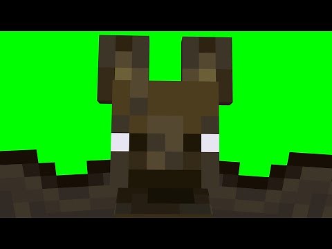 Minecraft Bat Transition Animation | Minecraft Green screen
