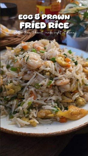 The Best Egg & Prawn Fried Rice Recipe! #cookwithjudyandflo