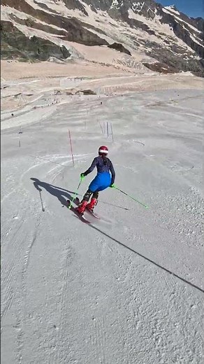 Slalom crash Summer training in Saas-Fee with Ski Zenit