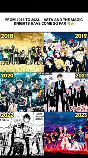 FROM 2018 TO 2023… ASTA AND THE MAGIC KNIGHTS HAVE COME SO FAR ☘️🔥 | BLACK CLOVER