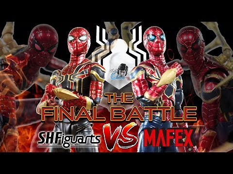 The FINAL Battle - IRON SPIDER Action Figure Comparison | S.H Figuarts VS Mafex