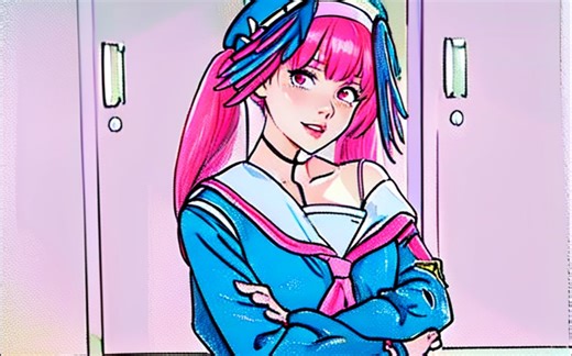 带逐帧表情的AnimateDiff转绘动画测试 | AI动画