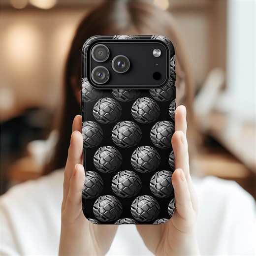 3D Black Golf Ball Pattern Phone Case | Magnetic Impact-resistant Case - Etsy