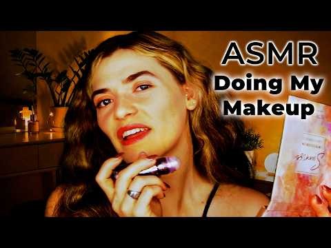 ASMR Doing My Makeup 💄 Relaxing Nude Makeup GRWM (Tapping, Brushing & Soft Whispers)