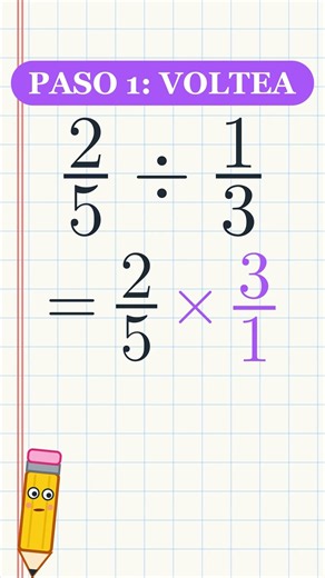 2/5 ÷ 1/3 = ? ¡No es 2/15! 🔄 #shorts