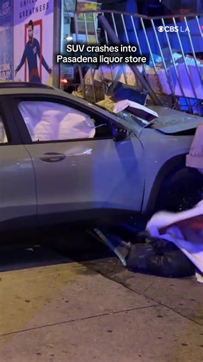 A Chevy Trax crashed into Sunshine Liquor in Pasadena early Monday morning. The Pasadena police and fire departments responded to the scene where they talked to the driver of the SUV and treated her for minor injuries. The driver was able to tell police she was driving southbound on Madre Street when a malfunction of the car caused her to lose control of the vehicle.