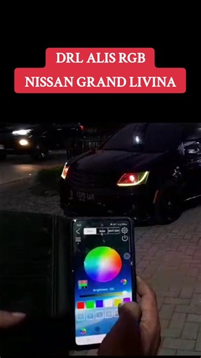 drl alis RGB bluetoth 210 mode | running sen nissan grand lvina #drl #lampualis #ledrgb #ledrunning