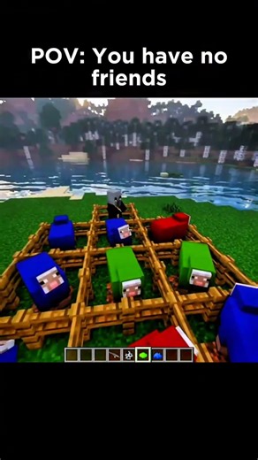 POV: You Have No Friends in Minecraft ... | #minecraft #shorts