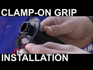 Pro Taper Clamp On Grip Install at Milestone MX Park with Suburban Delinquent