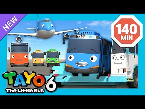 [140分] 🚌タヨ 第6 シーズン 1話~13話 l 空港に飛行機がいっぱい! l キッズアニメ l ちびっこバス タヨ