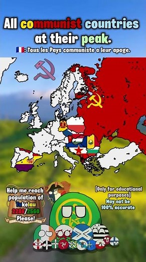 All communist countries at their peak. #map #communist
