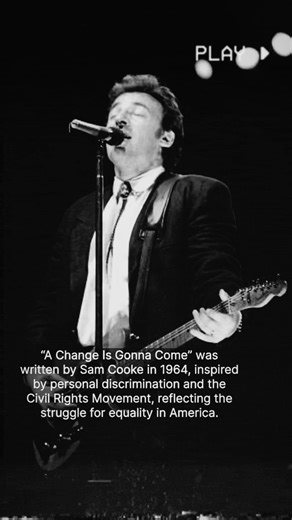 Songs by Springsteen on Instagram: "The story behind “A Change Is Gonna Come” a song by Sam Cooke covered by Bruce Springsteen"