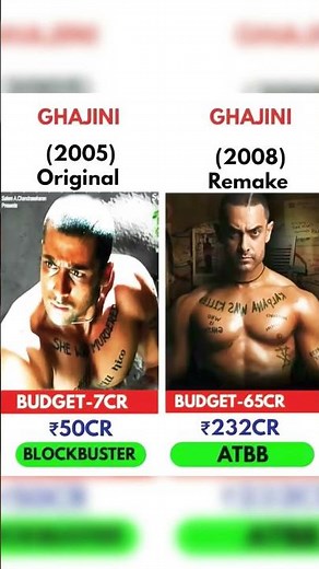Ghajini (2005 Original vs 2008 Remake)-Which One is the Best? 🔥