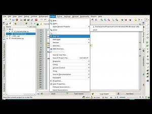 eric+pyqt tutorial: minibrowser2