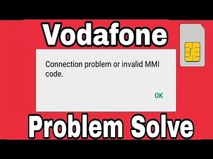 How To Fix Vodafone Connection Problems Or Invalid MMI Code Solve In Andoird