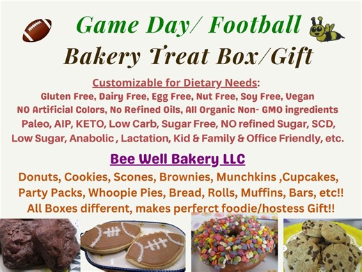Gluten Free Bakery Box Sampler, Dairy Free, Vegan, Sugar Free, Keto, High Protein, AIP Paleo, Super Bowl Snacks, Brownie, Cookies, Pastries - Etsy