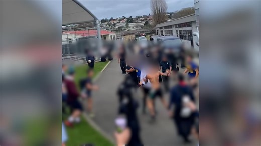 Watch: One Tree Hill and Otahuhu College rugby league players filmed in mass brawl after game