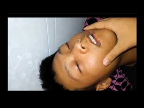 Snoring boy deep sleep