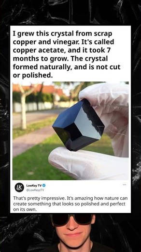 Growing a Stunning Copper Crystal