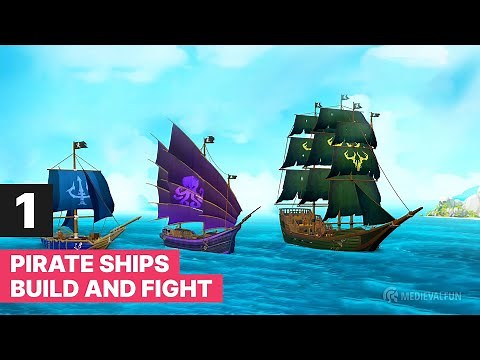 Pirate Ships: Build & Fight - Gameplay Part 1 Walkthrough Tutorial [Android]