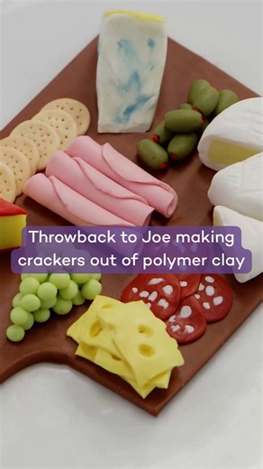 Throwback to Joe crafting some tiny crackers for this mini polymer clay cheese board 🧀😍 We’re big cheese lovers here, so when we decided to try a miniature clay sculpture, a charcuterie board felt like the perfect pick! The best bit? You can scale the whole project up if mini-making isn’t your thing – the same techniques apply whether you're going snack-size or full platter. What’s your go-to snack on this board? Revisit the full project through the link below! AU link: https://www.montmarte.c