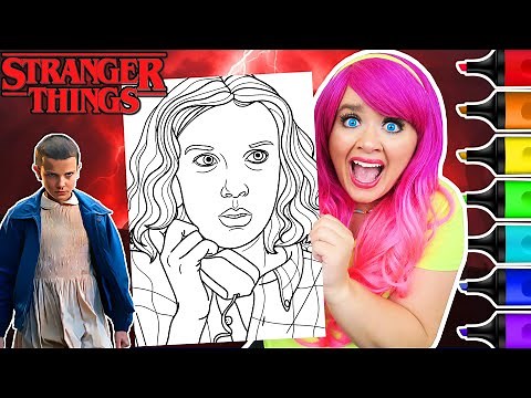 Coloring Stranger Things Eleven | Prismacolor Paint Markers