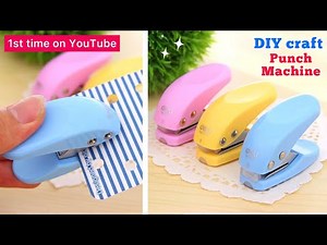 How to make craft punch machine / diy punching machine / homemade / diy hole punch / paper craft
