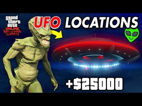 *UPDATED* All Alien UFO Locations & Calender in GTA Online! (Alien Abduction Event)
