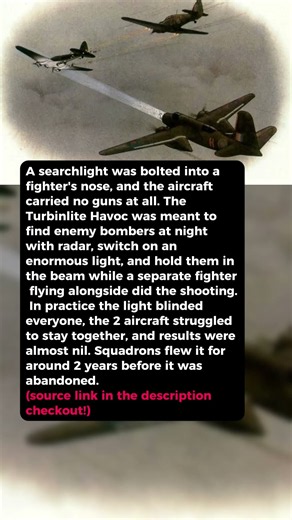 They Bolted a Searchlight Into a Fighter's Nose #short #history #ww2
