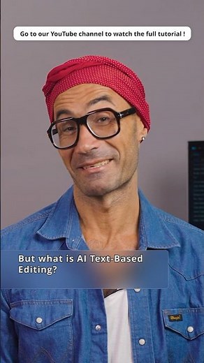 What is AI Text-Based Editing? #shorts