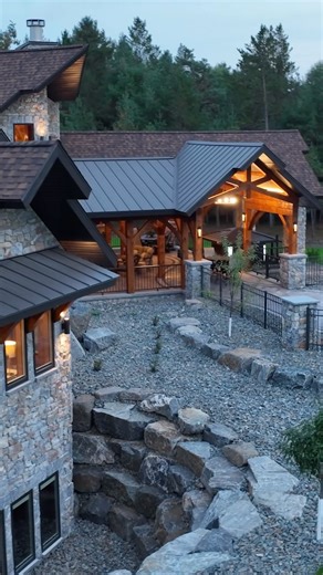 Did you know ⬇️ Golden Eagle’s Complete Home Packages encompass every aspect of your dream home, ensuring a harmonious blend of style, quality, and functionality. • Our custom home packages are designed to bring your unique vision to life, effortlessly and beautifully. • If you’re looking to build a home like this, give us a call 1-800-270-5025 📱 • • #Mansion #estate #luxuryhomes #luxurylifestyle #luxuryrealestate #luxuryhome #mansions #mansionhouse #luxurymansion #rustic #customhomes | Golden 