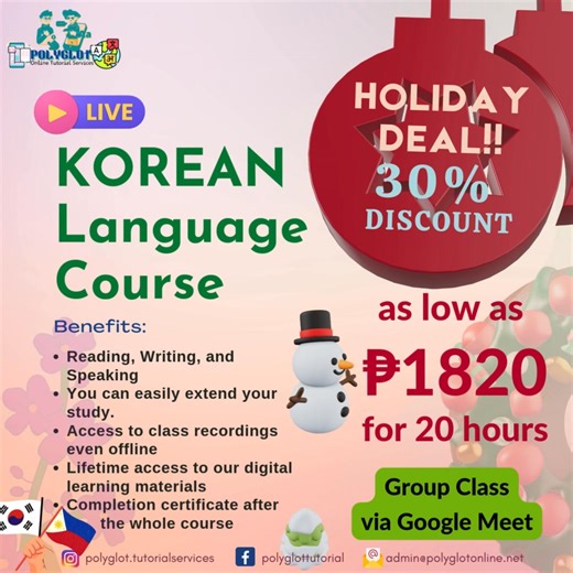 1.9K views · 245 reactions | From Annyeong to Fluency! Turn your love for K-dramas, K-pop, and Korean culture into real conversations! Learn Korean and connect with the language that’s capturing hearts worldwide. Start your journey with us today! #koreanlanguage #studykorean #learnkorean #EPS-TOPIK #polyglotonlinetutorialservices | Polyglot Online Tutorial Services | Facebook