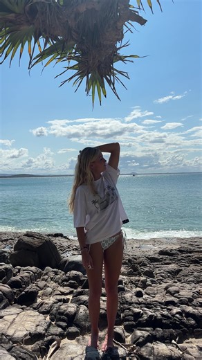 Perfect Beach to Brunch Outfit: On Island Time Tee & Palma Mare Bikini