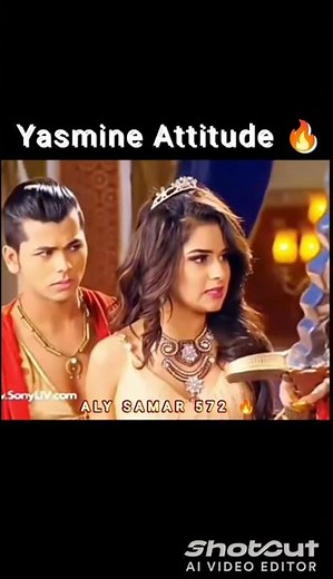 Yasmine Attitude on fire 🔥 #aladdin #alasmine #yasmine #sidneet