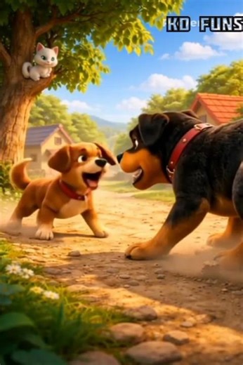 Hero Dog Saves a Cat!#dog #cat #3danimation #short #entertainment #cartoon