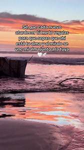 Atardecer que une nuestras almas — frase romántica en español