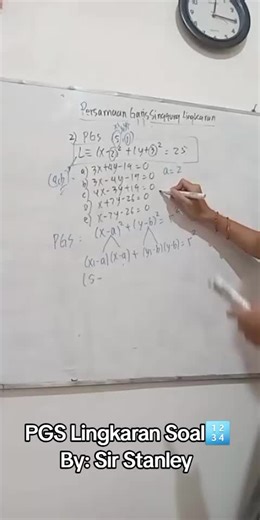 PGS Singgung part 2 model soal🔢👍 #fyp #math #gurumatematika #education #geometry