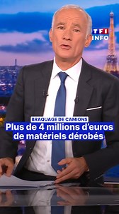 Braquage spectaculaire de deux camions chargés de produits Apple dans le Val-d'Oise : plus de 4 millions d’euros de préjudice Deux chauffeurs routiers ont été victimes d'un braquage spectaculaire en région parisienne. Ils conduisaient des camions chargés d'appareils électroniques, les malfaiteurs sont repartis avec un butin d'au moins 4 millions d'euros. | TF1 INFO