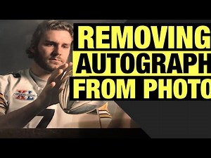 How To Remove Fake Autograph Sharpie From 8x10 Photo