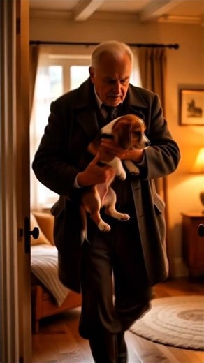 Kind Old Man Saves a Helpless Beagle Puppy During a Storm 🌧️🐶 | Emotional Rescue #Shorts