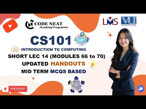 CS101 Lecture 14 Modules 66-70 | VU_Explanation_Highlighted_Midterm_MCQs | codeneat.com | Code Neat