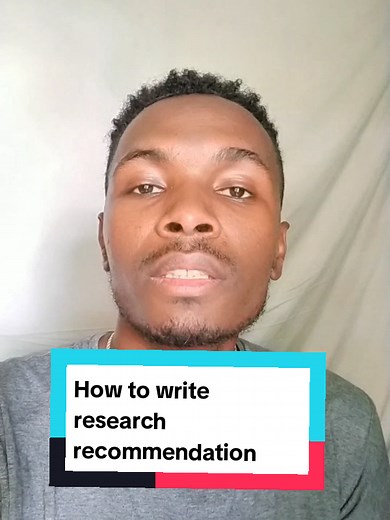 How to Write Effective Research Recommendations