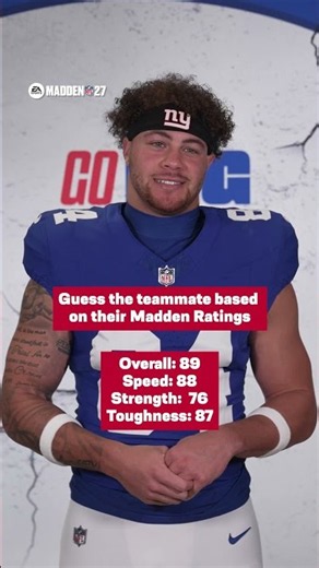 Who else knew it was Brian Burns? 🕷️ #giants #shorts #madden #madden27 #brianburns #football #nfl