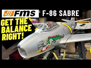 FMS F-86 Sabre, 80mm EDF RC Jet, How to properly set the plane balance