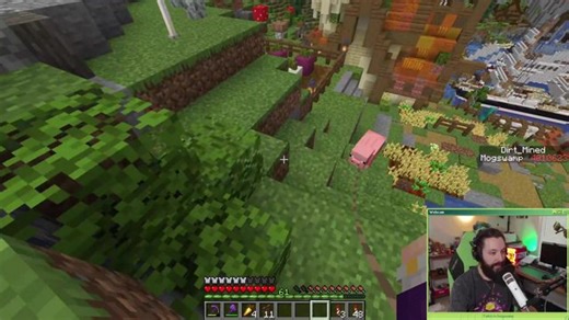 Building with snow in Minecraft superflat!