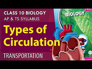 #Transportation | Blood circulation types |10th class biology | CH 3| AP & TS syllabus