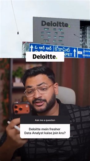 Gaurav Ghai | Career Growth on Instagram: "Comment “ROADMAP” to get the step-by-step Deloitte Data Analyst guide 📩👇 How to join Deloitte as a Fresher Data Analyst in India 🇮🇳 💰 Average salary: ₹6–10 LPA 🚀 Follow this roadmap and you can target up to ₹12 LPA 👉 Save this reel — you’ll need it later - 🎯 Deloitte Interview Process (Quick Overview): 1️⃣ Aptitude / Analytics round 2️⃣ Technical round – SQL, case questions, dashboards 3️⃣ Manager round – Insights, storytelling & communication #