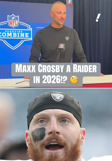 Raiders GM John Spytek said he expects his star pass rusher back in the silver and black next season 👀 #nfl #raiders #maxxcrosby #mvp #raidernation